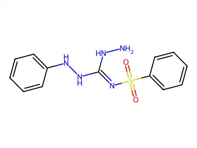 1-amino-3-anilino-2-(benzenesulfonyl)guanidine structure