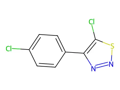 5-Chloro-4-(4-chlorophenyl)-1,2,3-thiadiazole structure