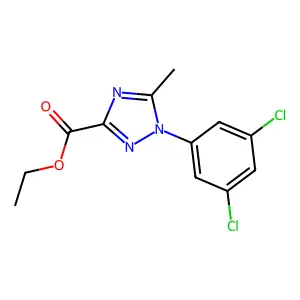 ethyl 1-(3,5-dichlorophenyl)-5-methyl-1H-1,2,4-triazole-3-carboxylate structure