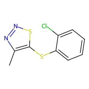 2-Chlorophenyl 4-methyl-1,2,3-thiadiazol-5-yl sulfide structure