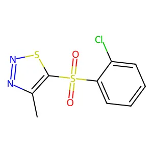 2-Chlorophenyl 4-methyl-1,2,3-thiadiazol-5-yl sulfone structure