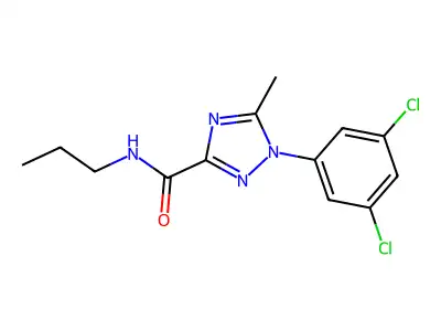 1-(3,5-dichlorophenyl)-5-methyl-N-propyl-1H-1,2,4-triazole-3-carboxamide structure