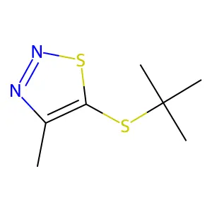 5-(Tert-butylsulfanyl)-4-methyl-1,2,3-thiadiazole structure