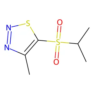5-(Isopropylsulfonyl)-4-methyl-1,2,3-thiadiazole structure