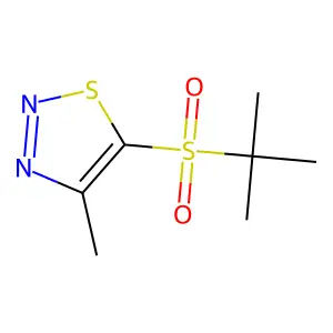 5-(Tert-butylsulfonyl)-4-methyl-1,2,3-thiadiazole structure