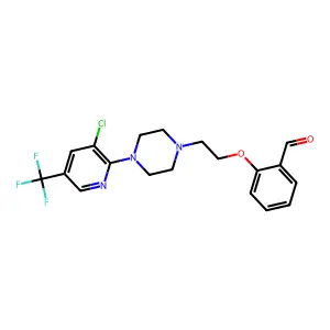 2-(2-{4-[3-chloro-5-(trifluoromethyl)pyridin-2-yl]piperazin-1-yl}ethoxy)benzaldehyde structure