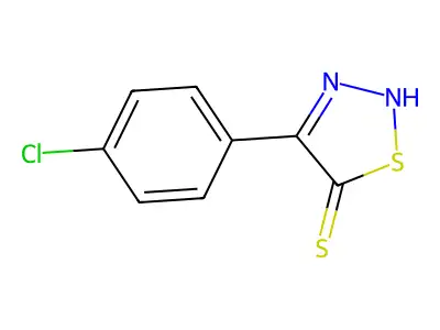 4-(4-Chlorophenyl)-1,2,3-thiadiazole-5-thiol structure
