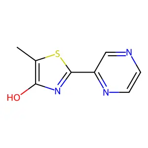 5-Methyl-2-(2-pyrazinyl)-1,3-thiazol-4-ol structure