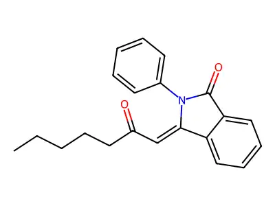 3-(2-Oxoheptylidene)-2-phenylisoindol-1-one structure