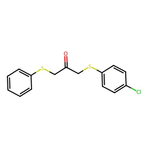 1-[(4-Chlorophenyl)sulfanyl]-3-(phenylsulfanyl)acetone structure