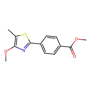 Methyl 4-(4-methoxy-5-methyl-1,3-thiazol-2-yl)benzoate structure