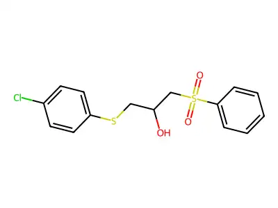 1-[(4-Chlorophenyl)sulfanyl]-3-(phenylsulfonyl)-2-propanol structure