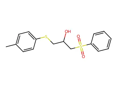 1-[(4-Methylphenyl)sulfanyl]-3-(phenylsulfonyl)-2-propanol structure