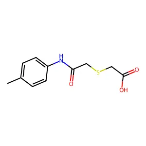 2-{[2-Oxo-2-(4-toluidino)ethyl]sulfanyl}-acetic acid structure