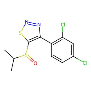 4-(2,4-Dichlorophenyl)-5-(isopropylsulfinyl)-1,2,3-thiadiazole structure