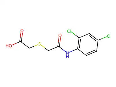 2-{[2-(2,4-Dichloroanilino)-2-oxoethyl]-sulfanyl}acetic acid structure