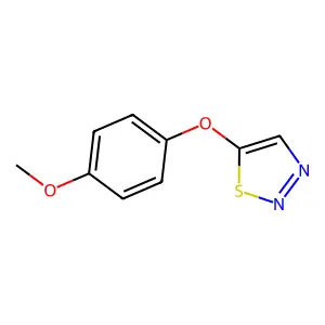 5-(4-Methoxyphenoxy)-1,2,3-thiadiazole structure