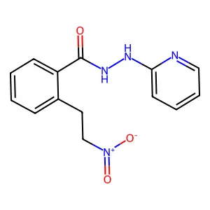 2-(2-nitroethyl)-N'-(2-pyridinyl)benzenecarbohydrazide structure