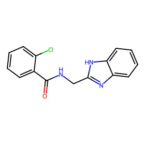 N-(1H-benzimidazol-2-ylmethyl)-2-chlorobenzamide structure