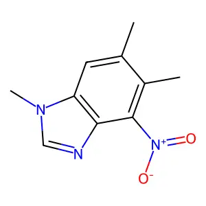 1,5,6-trimethyl-4-nitro-1H-1,3-benzimidazole structure