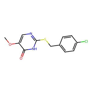 2-((4-Chlorobenzyl)sulfanyl)-5-methoxy-4-pyrimidinol structure