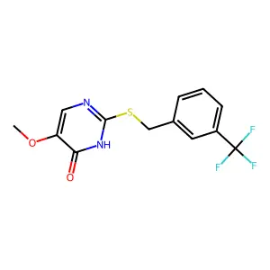 5-Methoxy-2-{[3-(trifluoromethyl)benzyl]sulfanyl}-4-pyrimidinol structure