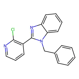 1-benzyl-2-(2-chloro-3-pyridinyl)-1H-1,3-benzimidazole structure