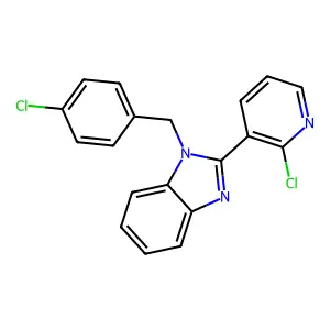 1-(4-chlorobenzyl)-2-(2-chloro-3-pyridinyl)-1H-1,3-benzimidazole structure