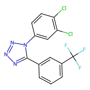 1-(3,4-dichlorophenyl)-5-[3-(trifluoromethyl)phenyl]-1H-1,2,3,4-tetraazole structure