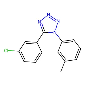 5-(3-chlorophenyl)-1-(3-methylphenyl)-1H-1,2,3,4-tetraazole structure