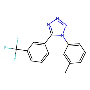 1-(3-methylphenyl)-5-[3-(trifluoromethyl)phenyl]-1H-1,2,3,4-tetraazole structure