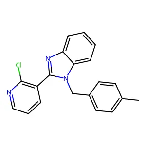 2-(2-chloro-3-pyridinyl)-1-(4-methylbenzyl)-1H-1,3-benzimidazole structure