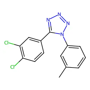 5-(3,4-dichlorophenyl)-1-(3-methylphenyl)-1H-1,2,3,4-tetraazole structure