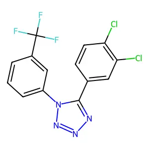 5-(3,4-dichlorophenyl)-1-[3-(trifluoromethyl)phenyl]-1H-1,2,3,4-tetraazole structure