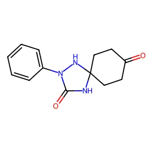 2-Phenyl-1,2,4-triazaspiro[4.5]decane-3,8-dione structure