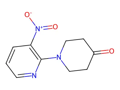 1-(3-Nitropyridin-2-yl)piperidin-4-one structure