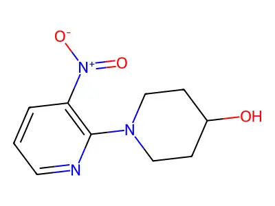 1-(3-Nitro-2-pyridinyl)-4-piperidinol structure