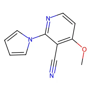 4-methoxy-2-(1H-pyrrol-1-yl)nicotinonitrile structure