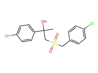 1-[(4-Chlorobenzyl)sulfonyl]-2-(4-chlorophenyl)-2-propanol structure