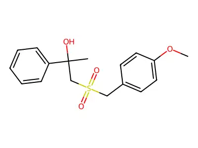 1-[(4-Methoxybenzyl)sulfonyl]-2-phenyl-2-propanol structure