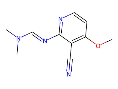 N'-(3-cyano-4-methoxypyridin-2-yl)-N,N-dimethylmethanimidamide structure