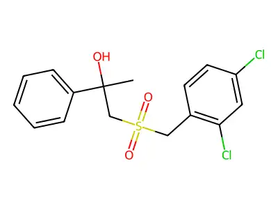 1-[(2,4-Dichlorobenzyl)sulfonyl]-2-phenyl-2-propanol structure