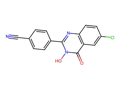 4-(6-Chloro-3-hydroxy-4-oxo-3,4-dihydro-2-quinazolinyl)benzenecarbonitrile structure