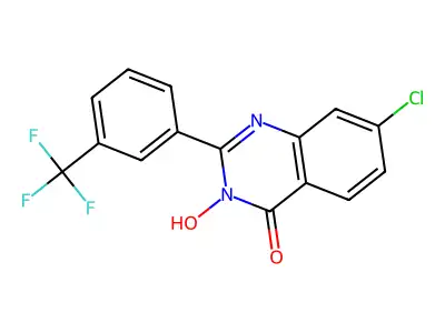 7-Chloro-3-hydroxy-2-[3-(trifluoromethyl)phenyl]-4-quinazolinone structure