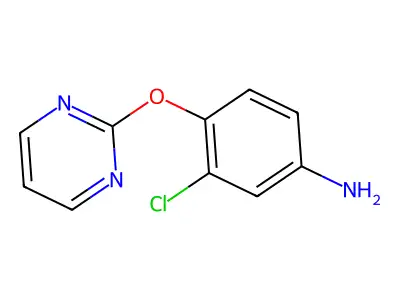 3-Chloro-4-(pyrimidin-2-yloxy)aniline structure