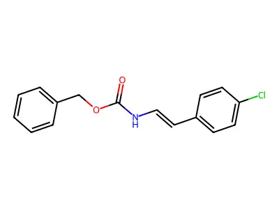 benzyl N-[2-(4-chlorophenyl)ethenyl]carbamate structure