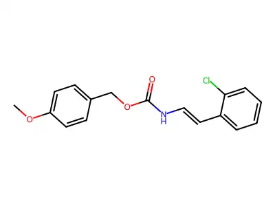 (4-methoxyphenyl)methyl N-[2-(2-chlorophenyl)ethenyl]carbamate structure