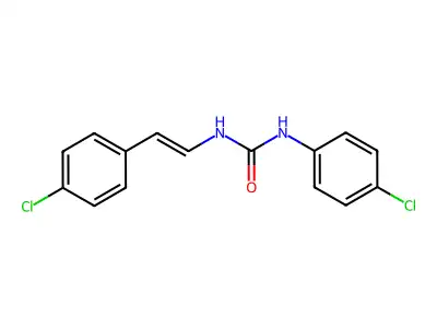 1-(4-Chlorophenyl)-3-[2-(4-chlorophenyl)ethenyl]urea structure