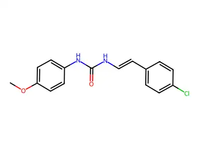 1-[2-(4-Chlorophenyl)ethenyl]-3-(4-methoxyphenyl)urea structure