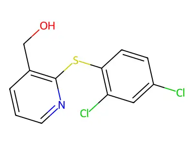 {2-[(2,4-Dichlorophenyl)sulfanyl]-3-pyridinyl}methanol structure